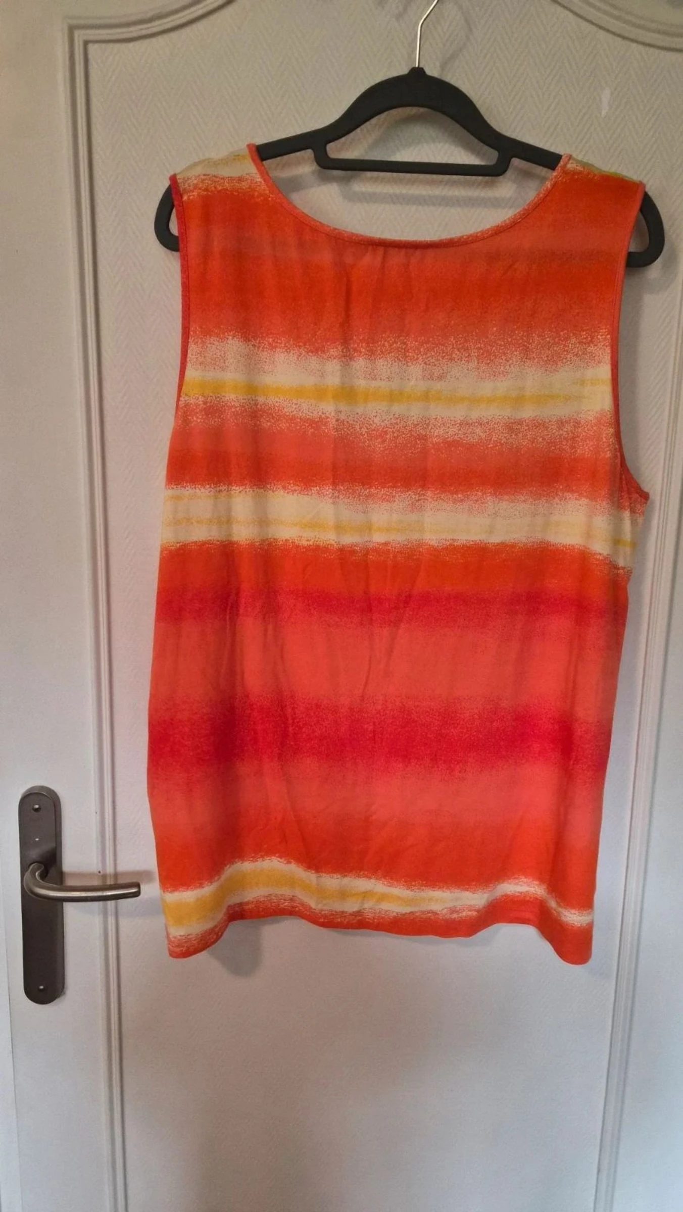 Top/Sleeveless tank top for women ESQUALO orange size 2XL new – photo 2
